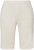 Ulla Popken Frayed Hemline Elastic Waistband Bermuda Shorts White - Farkut & Housut Isoissa Koissa – Plus Size - 