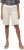 Ulla Popken Frayed Hemline Elastic Waistband Bermuda Shorts White - Farkut & Housut Isoissa Koissa – Plus Size - 