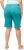 Ulla Popken Frayed Hemline Elastic Waistband Bermuda Shorts Bright Turquoise - Farkut & Housut Isoissa Koissa – Plus Size - 