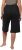 Ulla Popken Wide Leg Flared Bermuda Shorts Black - Naisten farkut ja housut isot koot - 
