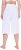 Ulla Popken Wide Leg Flared Bermuda Shorts White - Naisten farkut ja housut isot koot - 