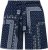 Ulla Popken Paisley Pull On Shorts Blue - Naisten farkut ja housut isot koot - 