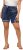 Ulla Popken Paisley Pull On Shorts Blue - Naisten farkut ja housut isot koot - 