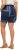 Ulla Popken Paisley Pull On Shorts Blue - Naisten farkut ja housut isot koot - 