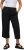Ulla Popken Cropped Ruby Fit Pants Black - Naisten farkut ja housut isot koot - 