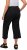 Ulla Popken Cropped Ruby Fit Pants Black - Naisten farkut ja housut isot koot - 