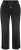 Ulla Popken Side Stripe Stretch Fit Boyfriend Jeans Black - Naisten farkut ja housut isot koot - 