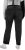 Ulla Popken Side Stripe Stretch Fit Boyfriend Jeans Black - Naisten farkut ja housut isot koot - 