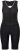 Ulla Popken Padded Cycling Zip Front Bodysuit Black - Naisten farkut ja housut isot koot - 
