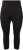 Ulla Popken Cropped High Waisted Leggings Black - Naisten farkut ja housut isot koot - 