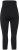 Ulla Popken Cropped High Waisted Leggings Black - Naisten farkut ja housut isot koot - 