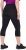 Ulla Popken Cropped High Waisted Leggings Black - Naisten farkut ja housut isot koot - 
