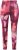 Ulla Popken Abstract Print Ski Leggings Red - Naisten farkut ja housut isot koot - 
