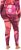 Ulla Popken Abstract Print Ski Leggings Red - Naisten farkut ja housut isot koot - 