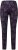 Ulla Popken Geometric Wave Quick Drying Ski Leggings Black - Naisten farkut ja housut isot koot - 
