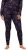 Ulla Popken Geometric Wave Quick Drying Ski Leggings Black - Naisten farkut ja housut isot koot - 