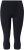 Ulla Popken Cropped Sports Leggings Black - Naisten farkut ja housut isot koot - 