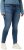 Ulla Popken Textured Stripe Sarah Slim Fit Jeans Blue - Naisten farkut ja housut isot koot - 