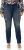 Ulla Popken Sammy Destroy 5 Pocket Jeans Blue Denim - Naisten farkut ja housut isot koot - 