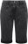 Ulla Popken Denim Acid Wash Bermuda Shorts Black - Naisten farkut ja housut isot koot - 
