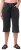 Ulla Popken Denim Acid Wash Bermuda Shorts Black - Naisten farkut ja housut isot koot - 