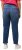 Ulla Popken Rhinestone Detail Stretch Fit Skinny Jeans Blue Denim - Naisten farkut ja housut isot koot - 