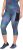 Ulla Popken Quick Dry Cropped Geometric Print Leggings Grey - Naisten farkut ja housut isot koot - 