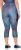 Ulla Popken Quick Dry Cropped Geometric Print Leggings Grey - Naisten farkut ja housut isot koot - 