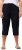 Ulla Popken Cropped Linen Blend Elastic Waist Pants Navy - Naisten farkut ja housut isot koot - 