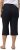 Ulla Popken Cropped Linen Blend Elastic Waist Pants Navy - Naisten farkut ja housut isot koot - 