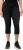 Ulla Popken Sienna Stretch Denim Capris Black - Naisten farkut ja housut isot koot - 