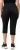 Ulla Popken Sienna Stretch Denim Capris Black - Naisten farkut ja housut isot koot - 