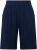 Ulla Popken Muslin Elastic Waist Wide Leg Shorts Blue - Naisten farkut ja housut isot koot - 