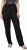 Ulla Popken Speckled Crepe Pull On Pants Black - Naisten farkut ja housut isot koot - 