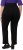 Ulla Popken Striped Elastic Waist Sweatpants Black - Naisten farkut ja housut isot koot - 