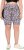 Ulla Popken Leopard Print Quick Drying Shorts Black - Naisten farkut ja housut isot koot - 