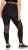 Ulla Popken Mesh Panel Leggings Black - Naisten farkut ja housut isot koot - 