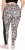 Ulla Popken Leopard Print Quick Drying Leggings Black - Naisten farkut ja housut isot koot - 