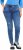 Ulla Popken Lightly Distressed Slim Leg Jeans Blue - Naisten farkut ja housut isot koot - 