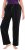 Ulla Popken Fleece Loungewear Pants Black - Farkut & Housut Isoissa Koissa – Plus Size - 
