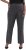 Ulla Popken Sparkling Pinstripe Elastic Waist Pants Black - Naisten farkut ja housut isot koot - 