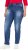 Ulla Popken Tapered Leg Lightly Distressed Jeans Denim Blue - Naisten farkut ja housut isot koot - 