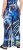 Ulla Popken Blue Stroke Wide Leg Palazzo Pants - Naisten farkut ja housut isot koot - 