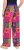Ulla Popken Tile Print Wide Leg Palazzo Pants Purple - Naisten farkut ja housut isot koot - 