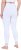 Ulla Popken Lace Trim Leggings White - Naisten farkut ja housut isot koot - 