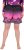 Ulla Popken Active Wide Leg Elastic Waist Palm Tree Pattern Mesh Shorts Black - Naisten farkut ja housut isot koot - 