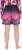 Ulla Popken Active Wide Leg Elastic Waist Palm Tree Pattern Mesh Shorts Black - Naisten farkut ja housut isot koot - 