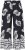 Ulla Popken Fossil Print Elastic Waist Palazzo Pants Black - Naisten farkut ja housut isot koot - 