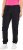 Ulla Popken Elastic Hem Stretch Fit Cargo Pants Black - Naisten farkut ja housut isot koot - 