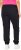 Ulla Popken Elastic Hem Stretch Fit Cargo Pants Black - Naisten farkut ja housut isot koot - 